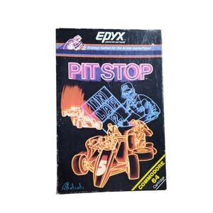 1984 Epyx Pit Commodore 64 Cartridge With Instructions And Box